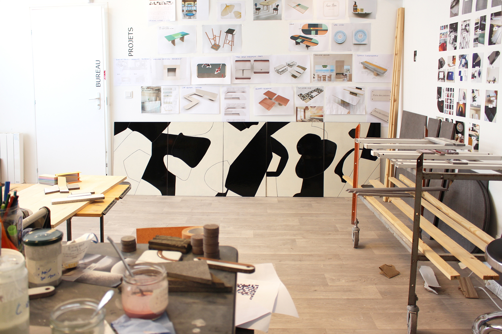 cuisine aménagement intérieur lave émaillée plans de travail plan rénovation appartement crédence backsplash splashback